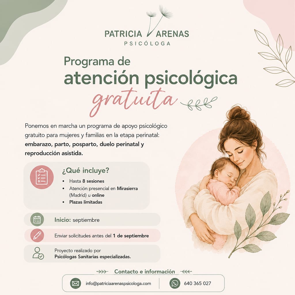Programa gratuito Psicologa Perinatal Duelo UDIMA Mirasierra Las Tablas Online